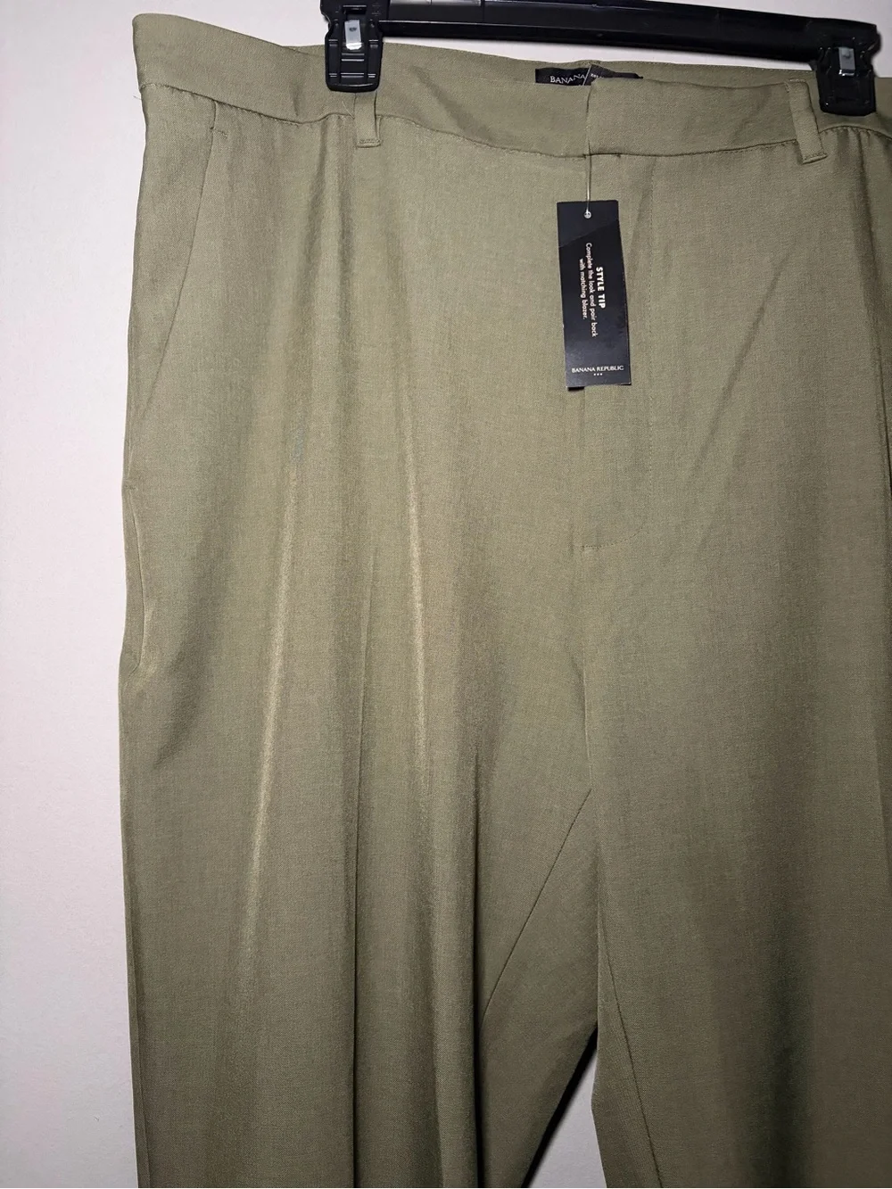 Banana Republic Sculpted Cropped Bootcut Pant 16 Long NWT Olive Green Stretch - Picture 5 of 16